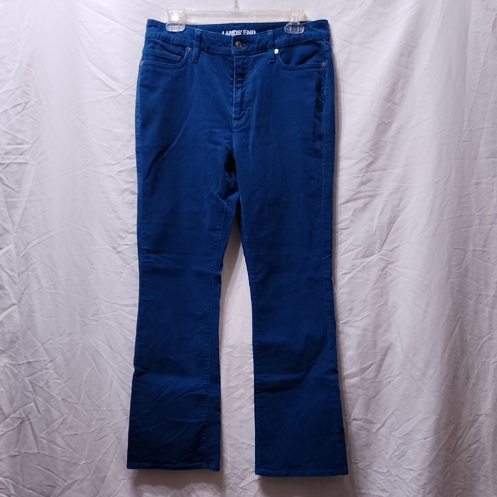 Lands' End Blue Boot Cut Jeans Timeless Design